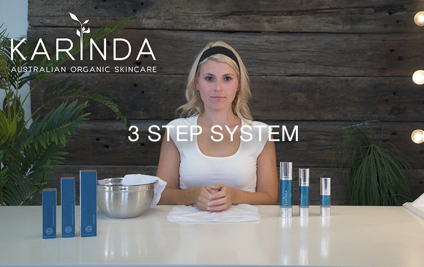 Karinda 3 step process for beautiful healthy skin
